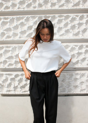 T-SHIRT MARC MELANIA WHITE LeCollet