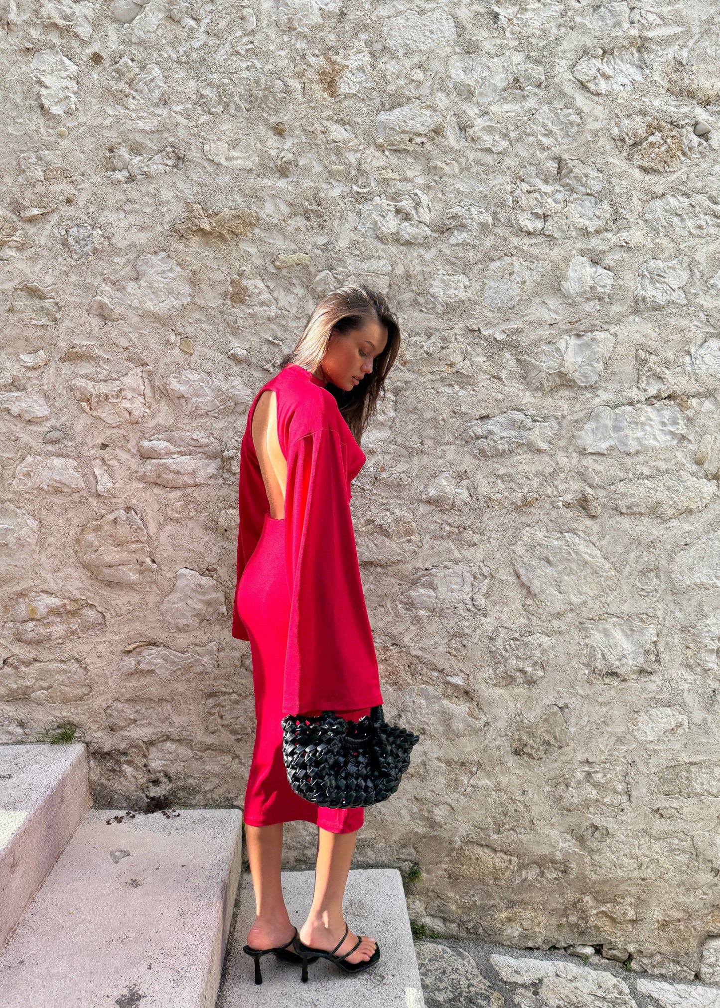 AURI BACKLESS RED LECOLLET