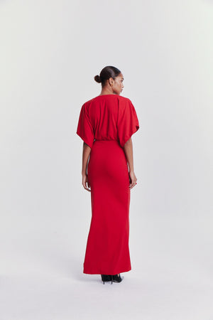 NINA DRESS RED LECOLLET