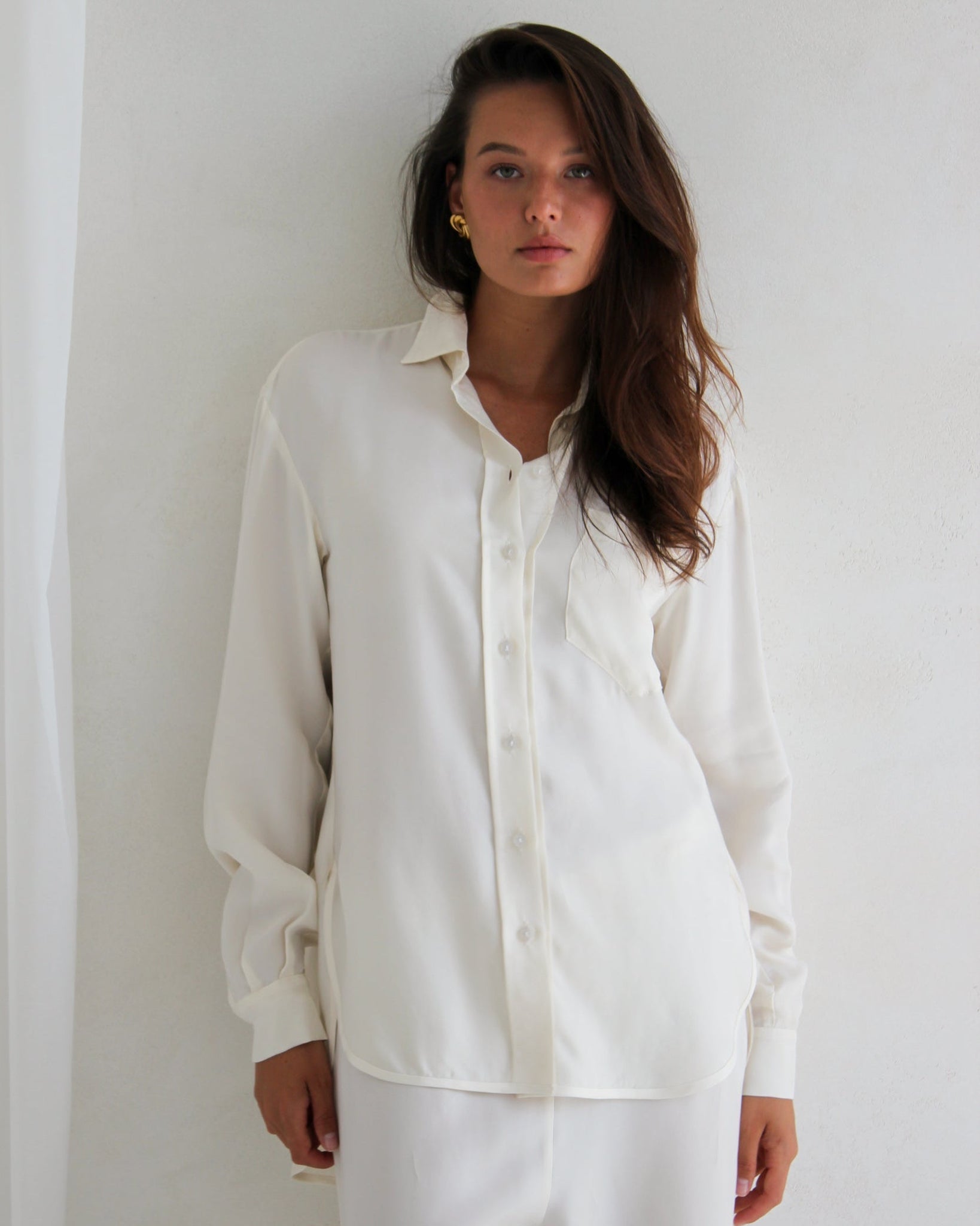 KOSZULA DAVIS CUPRO CREAM LECOLLET