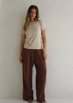T-SHIRT SLIM BEIGE LECOLLET