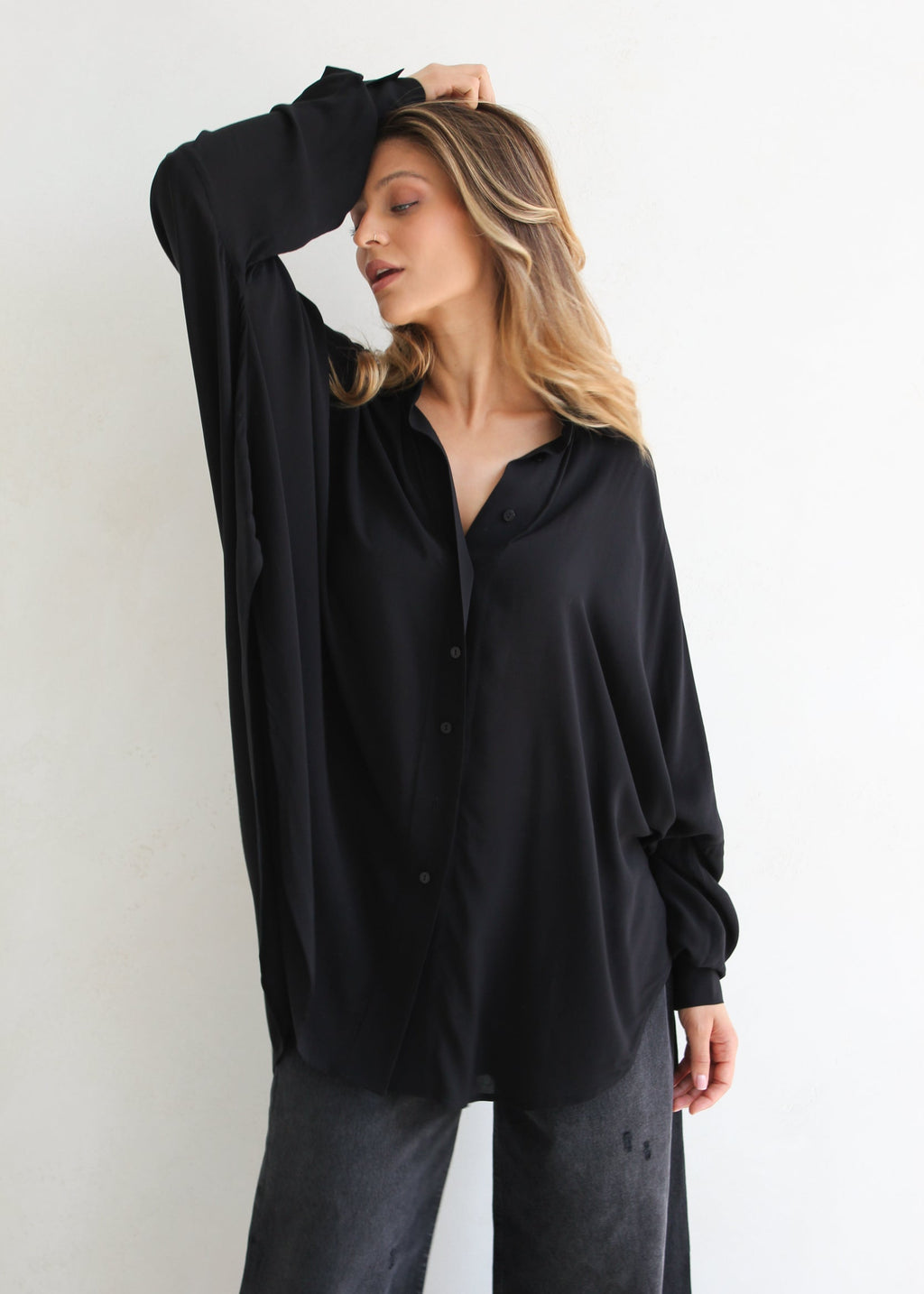 KOSZULA SORIA NEW COTTON BLACK LECOLLET