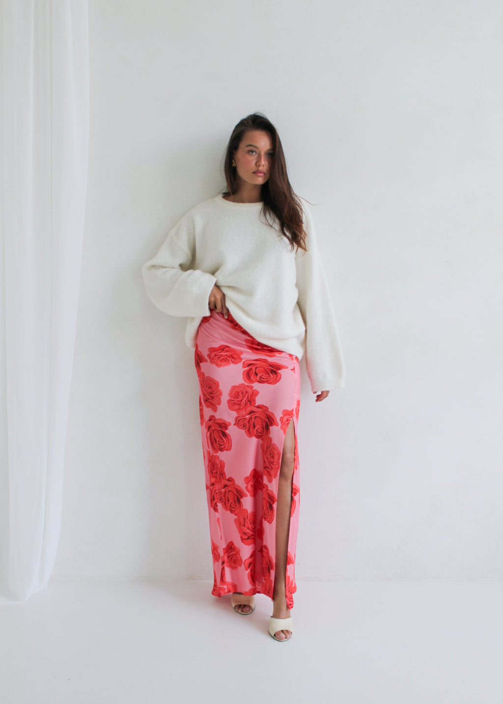 SPÓDNICA ALBANA NEW LONG ROSE LECOLLET