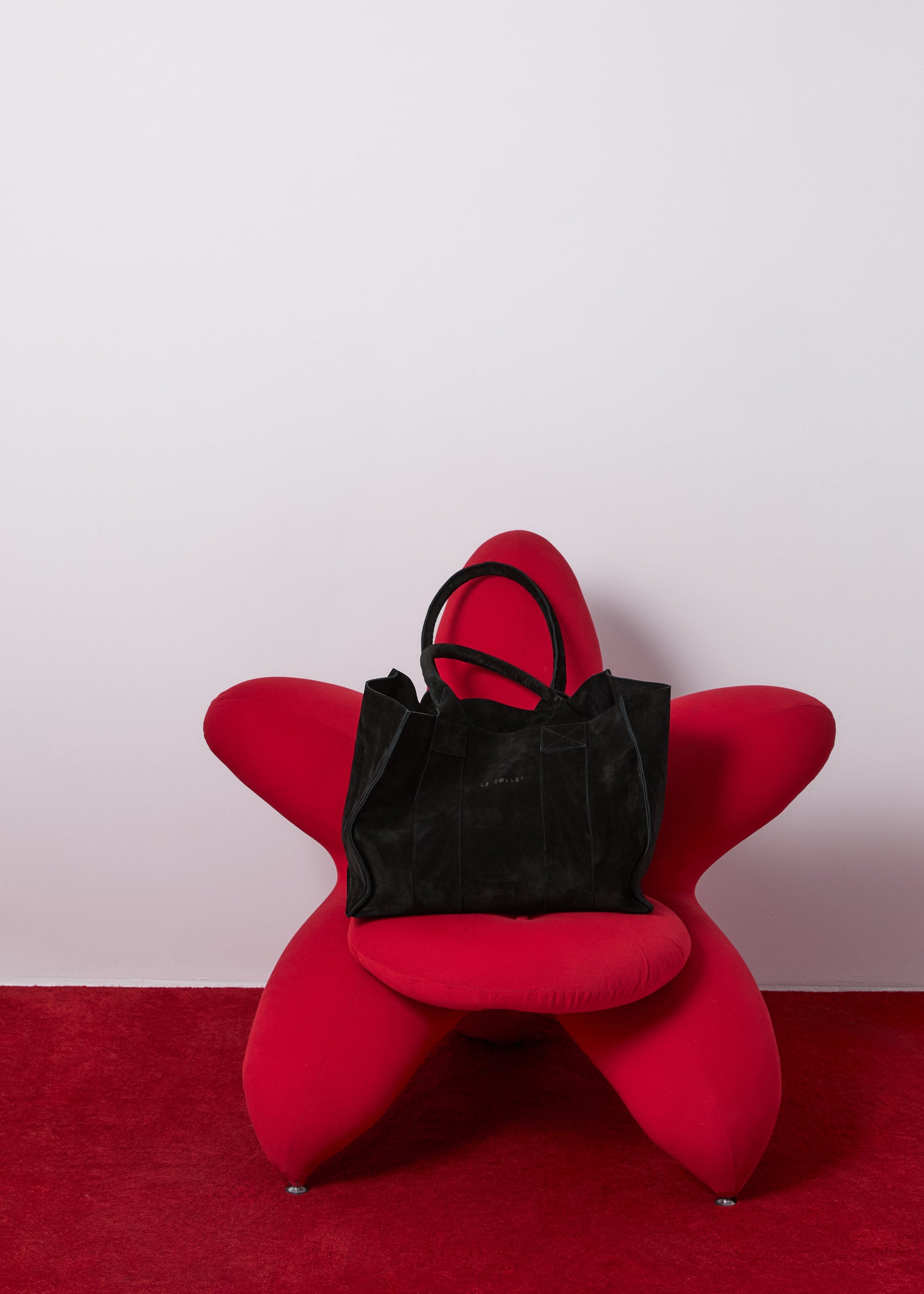 THE BIG BAG BLACK SUEDE LECOLLET