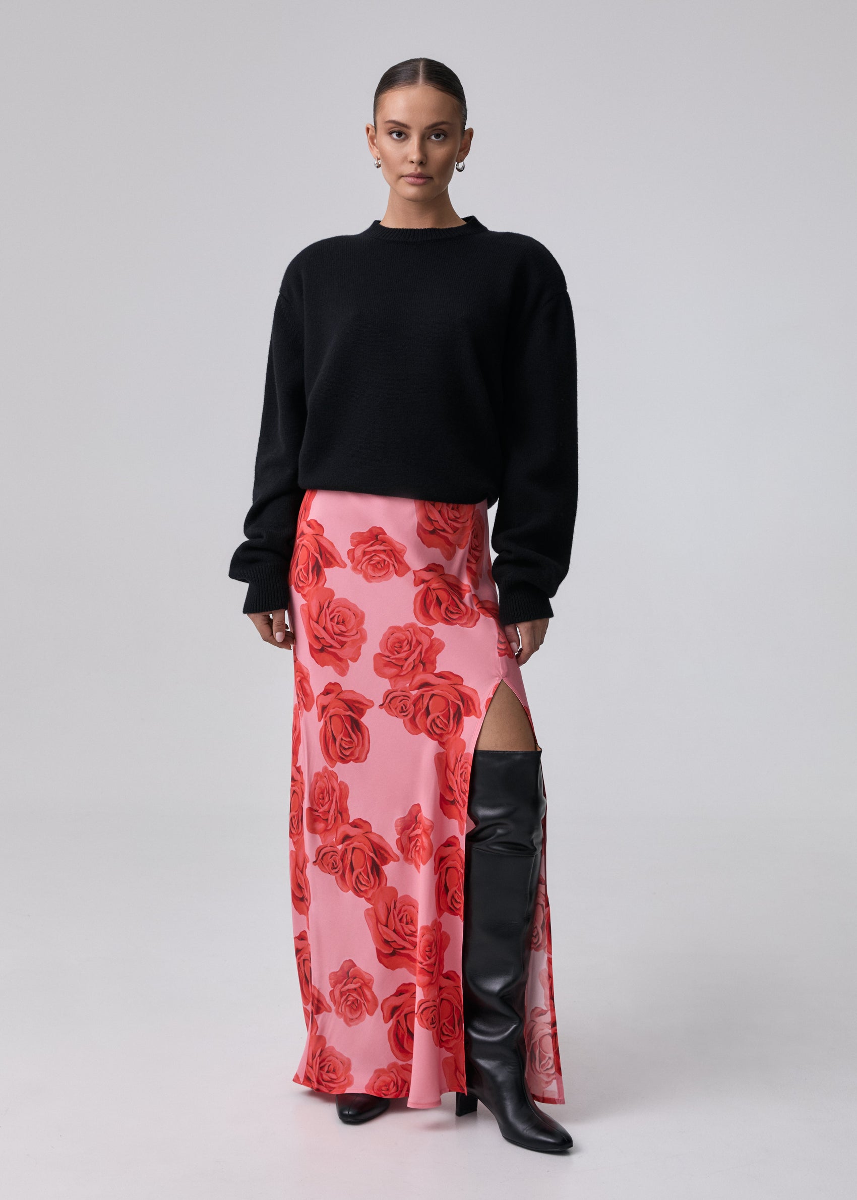 SPÓDNICA ALBANA NEW LONG ROSE LECOLLET