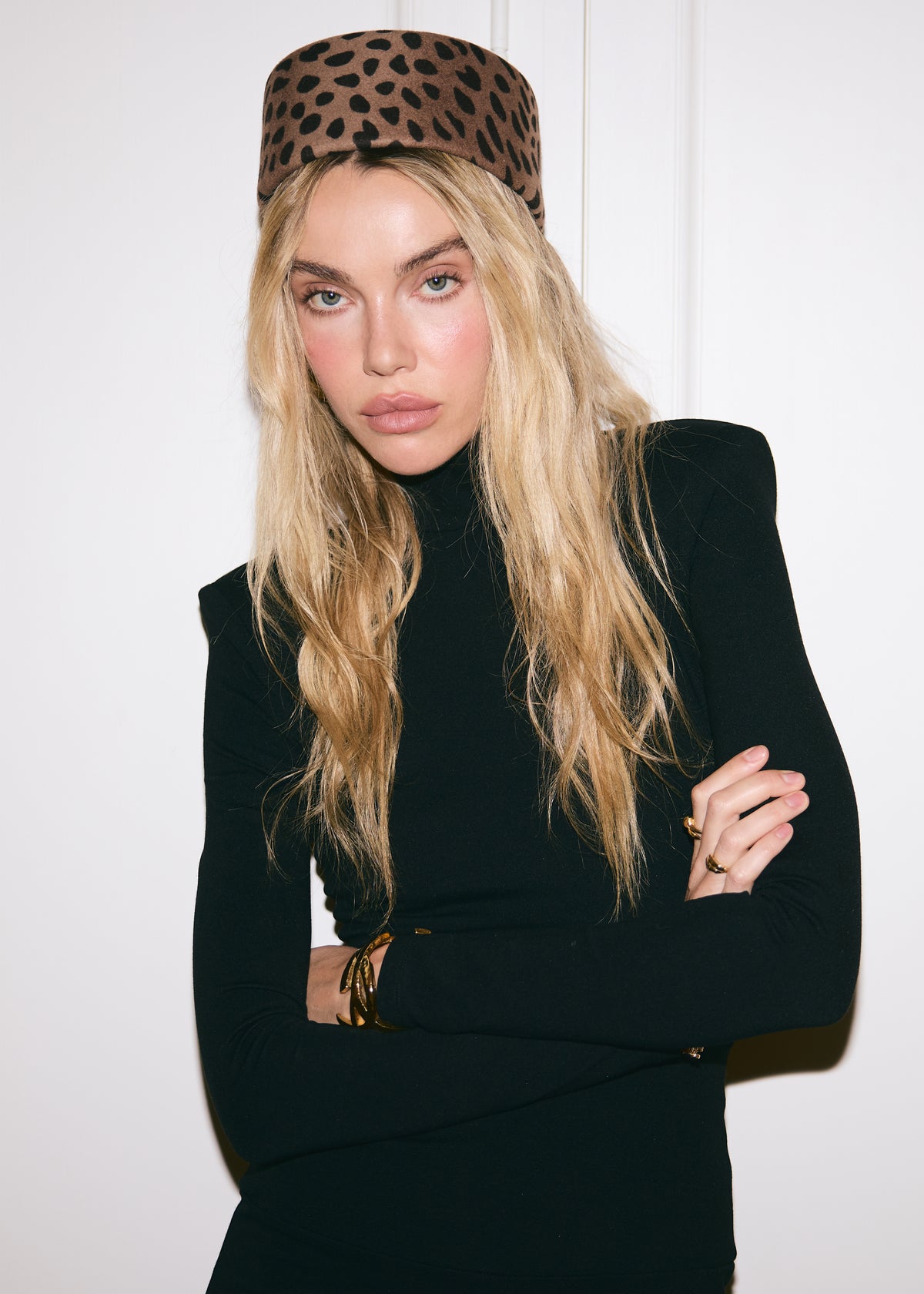 SASHA LEOPARD PILLBOX HAT