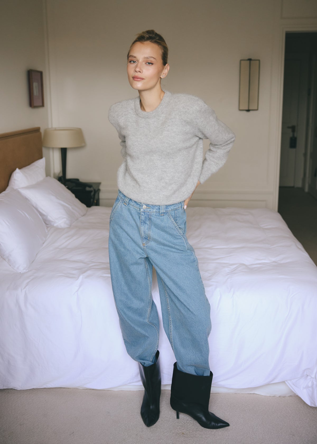 SWETER ALIA ALPACA GREY