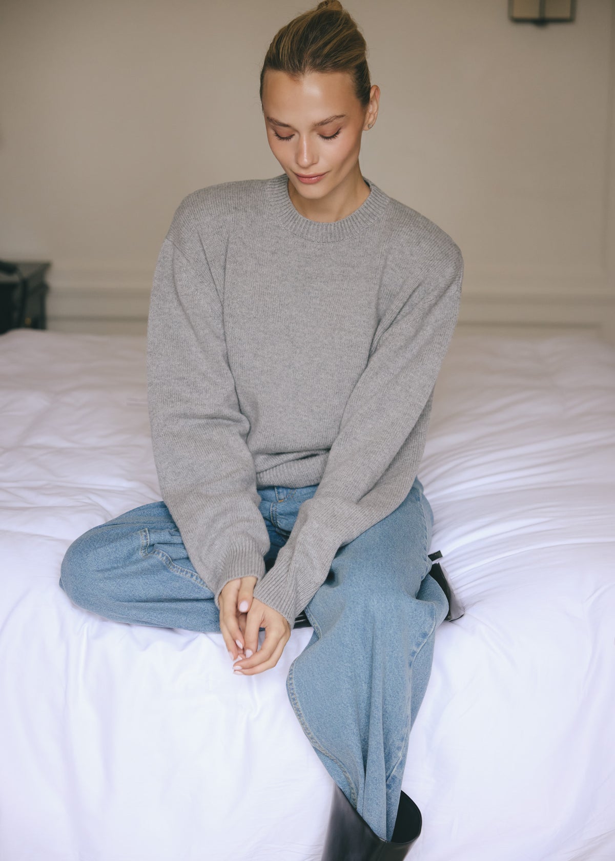 SWETER CECILIA LIGHT GREY