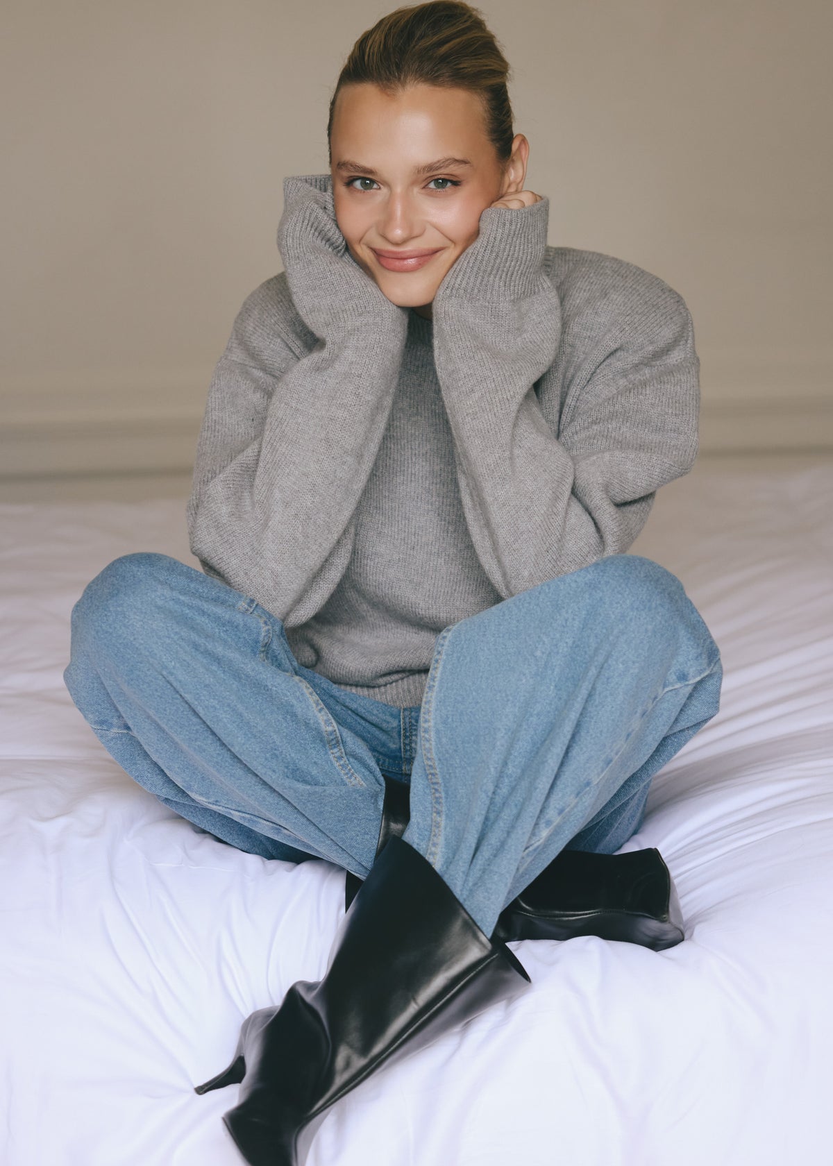 SWETER CECILIA LIGHT GREY