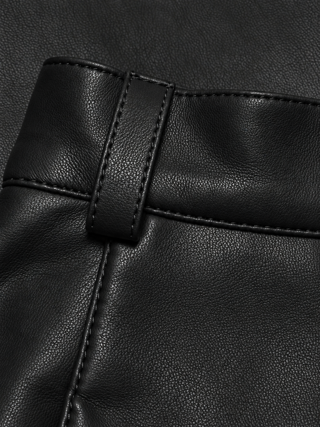 SPÓDNICA MOA FAUX LEATHER BLACK