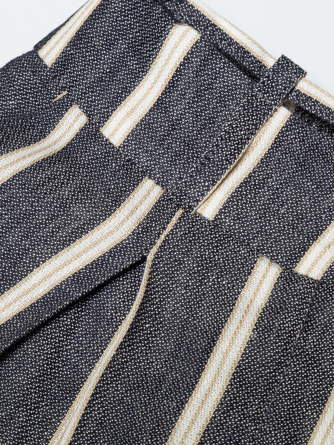 NORIE BELT LINEN STRIPES LECOLLET