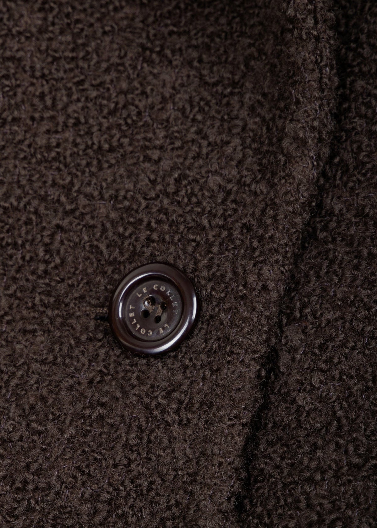KURTKA IRMIN WOOL BOUCLE BROWN