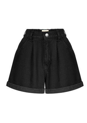 SZORTY VISO RIB BLACK LECOLLET