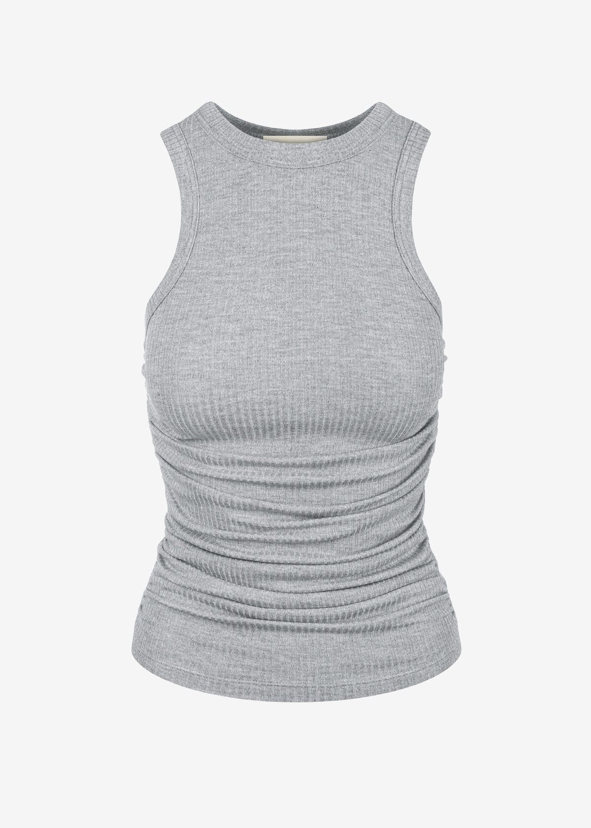 TANK TOP TORINA RIBBED GREY