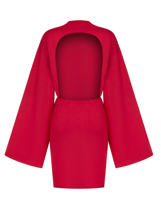 AURI BACKLESS SHORT RED LECOLLET