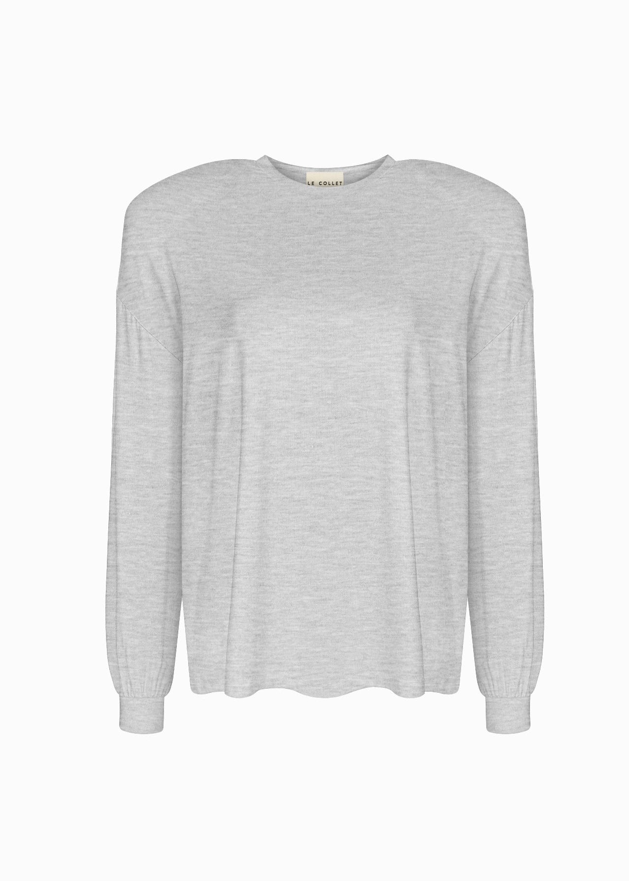 LONGSLEEVE ELYS GREY MELANGE LECOLLET