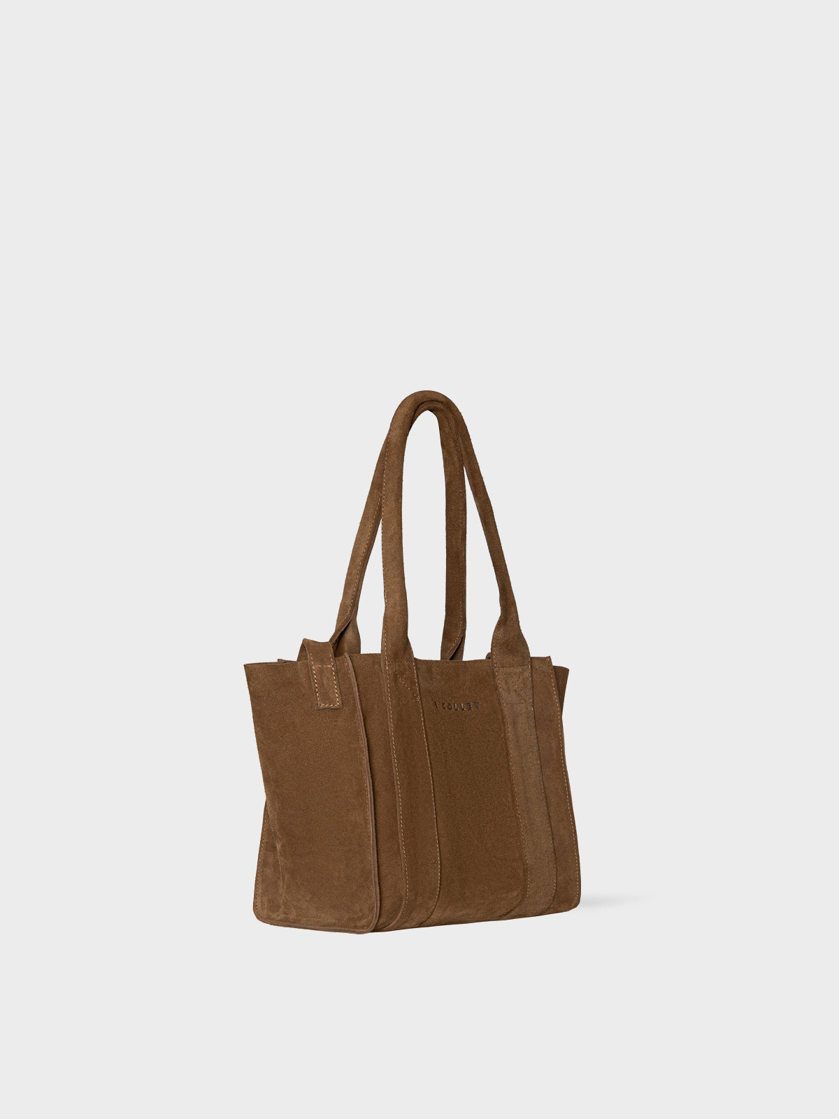 THE SMALL BAG BROWN SUEDE LECOLLET