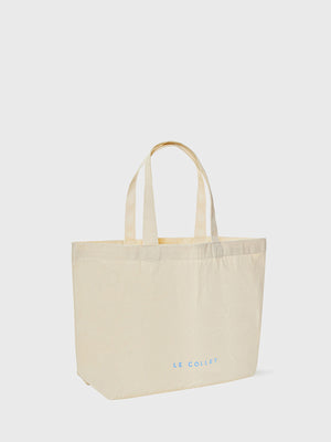 LE COLLET BAG NATURAL BLUE LECOLLET