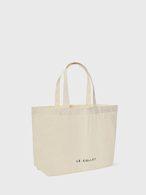 LE COLLET BAG NATURAL BLACK LECOLLET