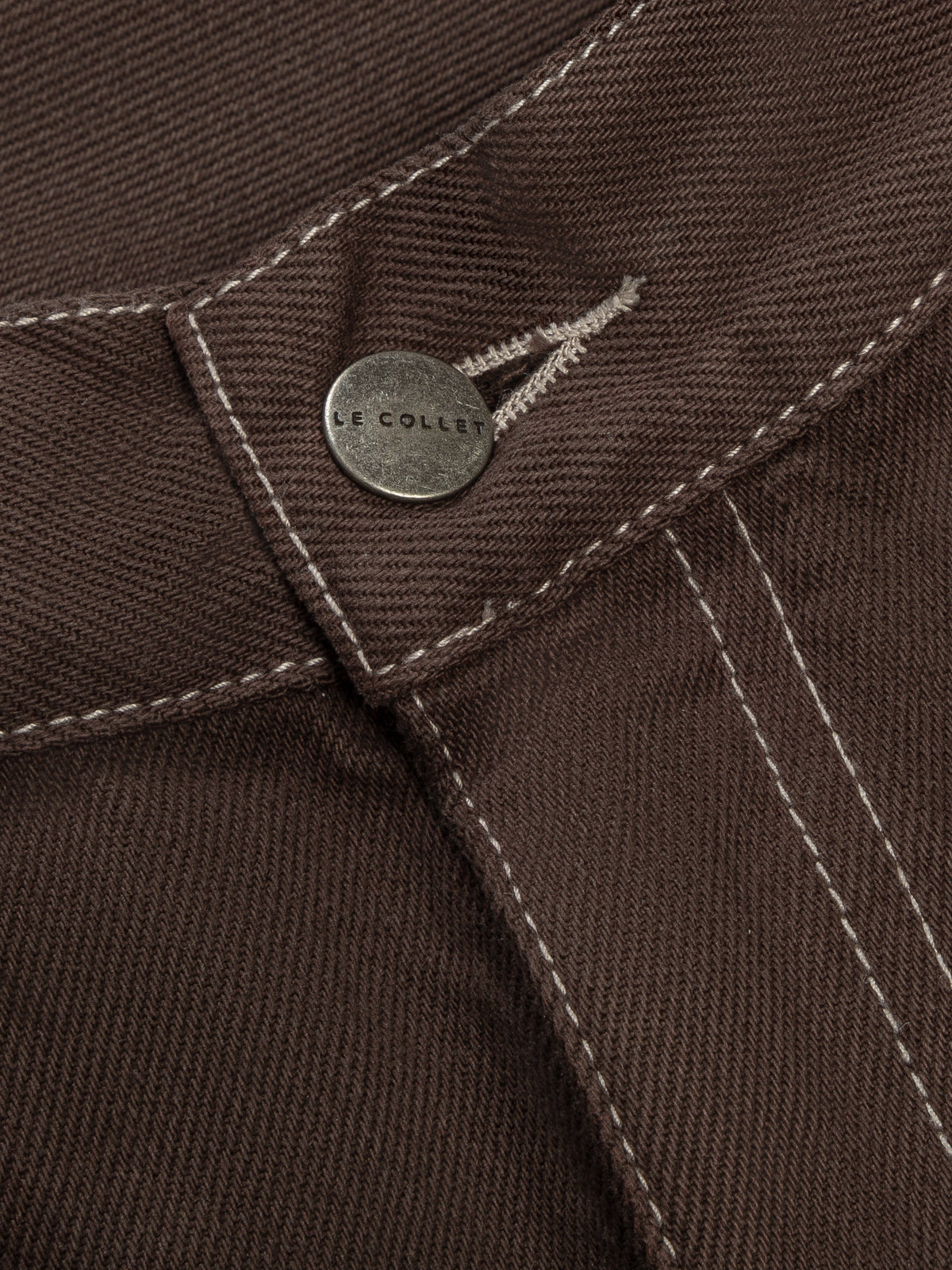 SZORTY VISO RIB BROWN LECOLLET