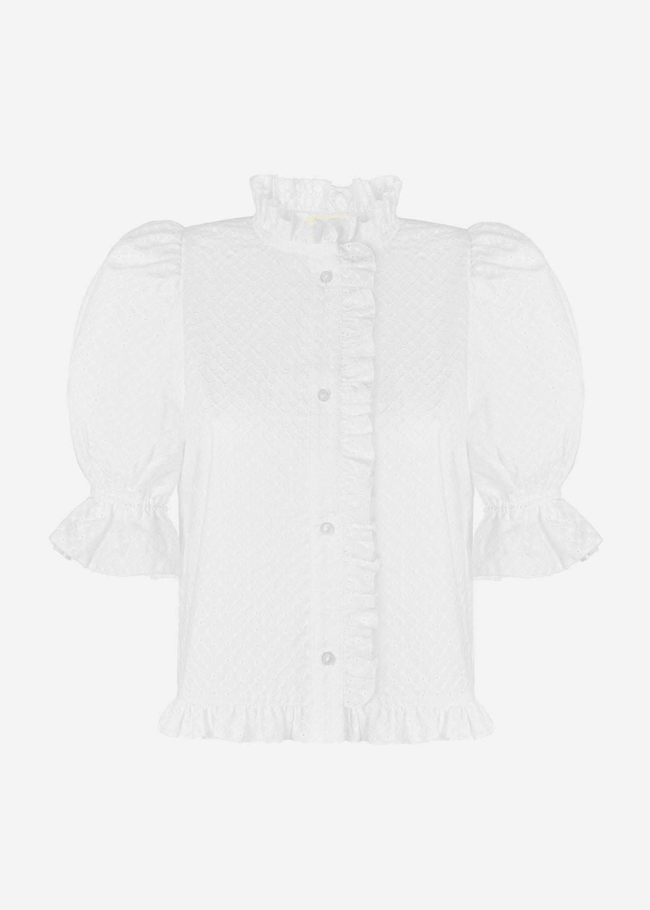 BLUZKA DORTHEA AZURE WHITE