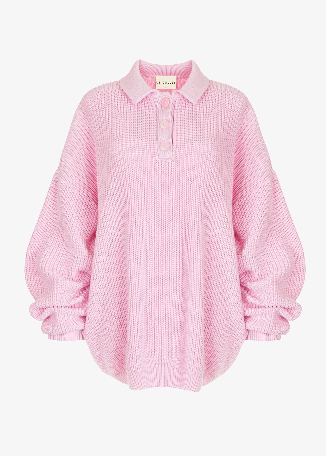 SWETER POLO ZURI BABY PINK LECOLLET