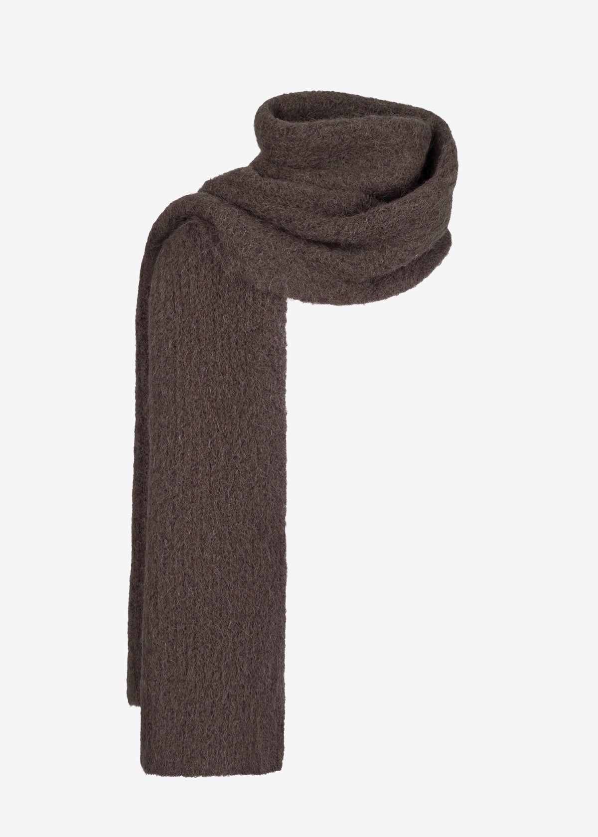 LUCERNA ALPACA BROWN SCARF