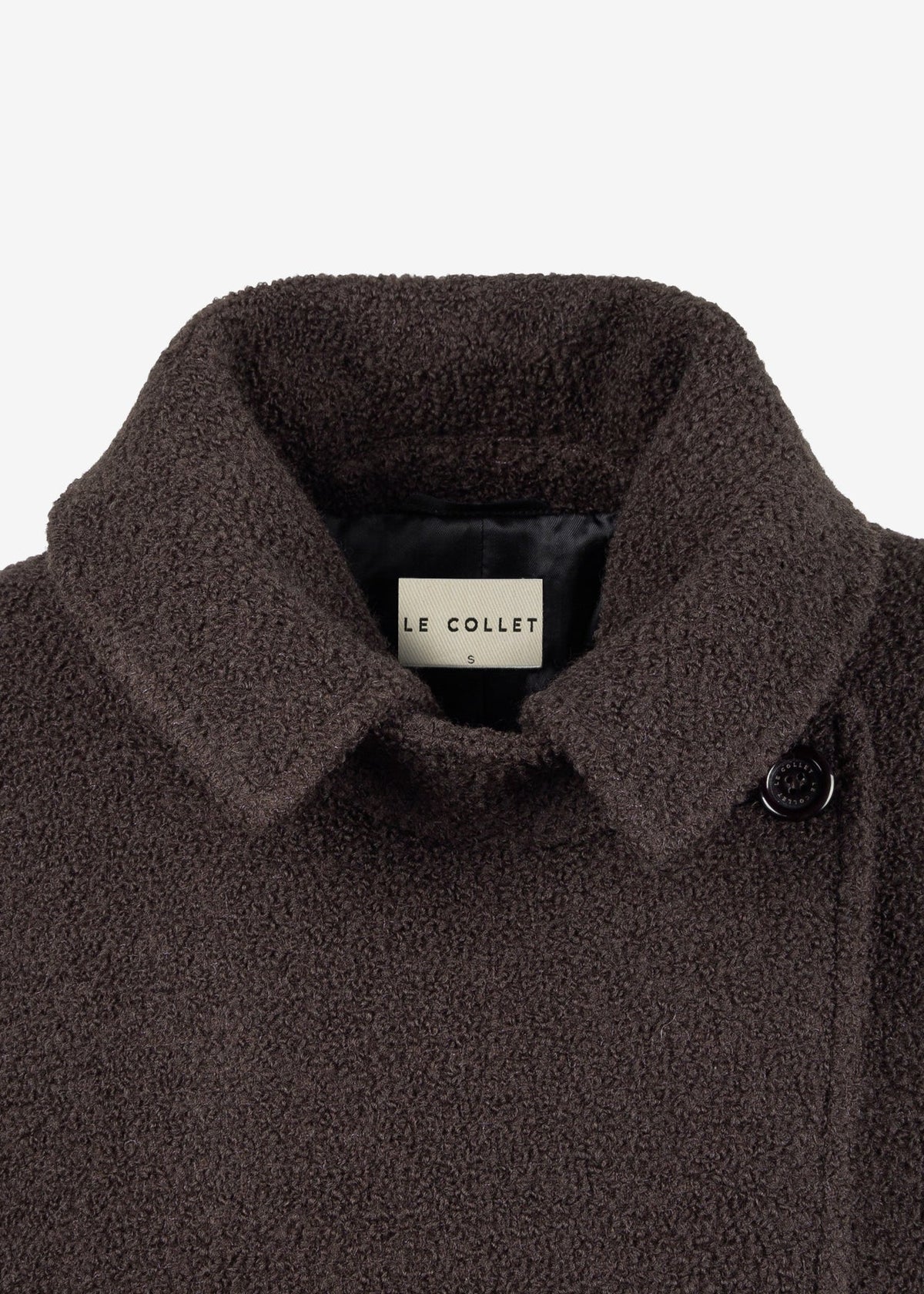 KURTKA IRMIN WOOL BOUCLE BROWN