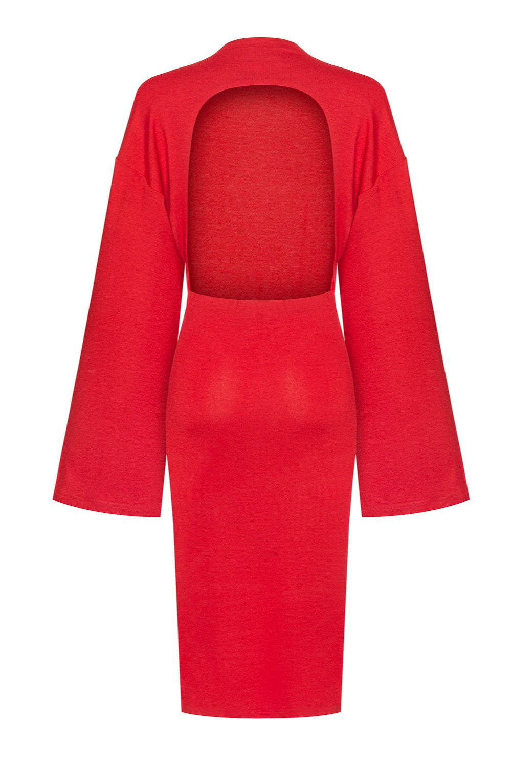 AURI BACKLESS RED DRESS