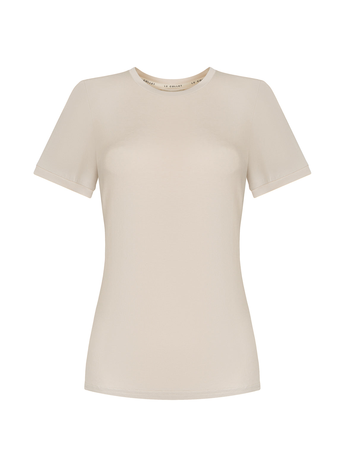 T-SHIRT SLIM BEIGE LECOLLET