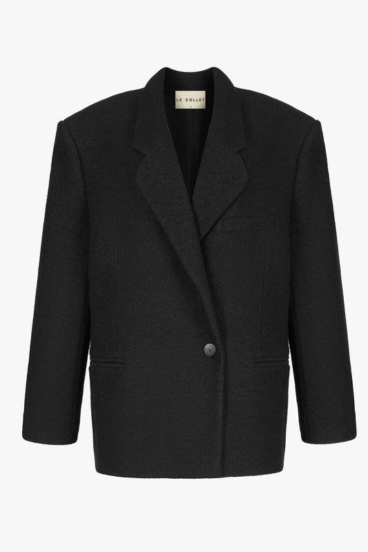 MARYNARKA OZI  WOOL BLACK LECOLLET