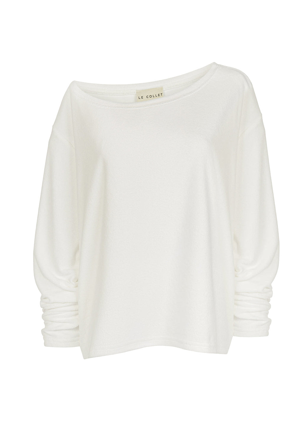 LONGSLEEVE MOLLY SHORT TERRY WHITE LECOLLET