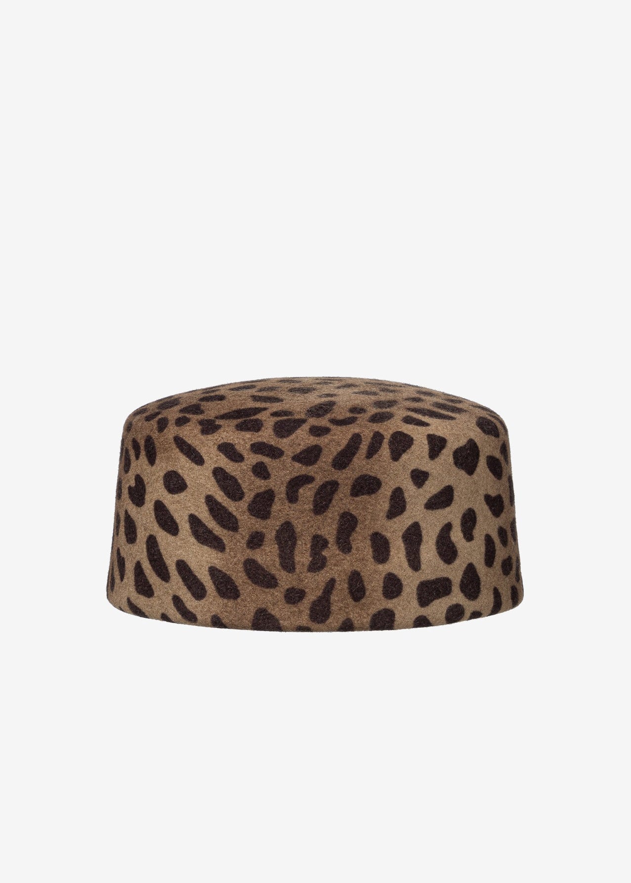 SASHA LEOPARD PILLBOX HAT