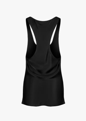 TOP SONIA SATIN BLACK LECOLLET
