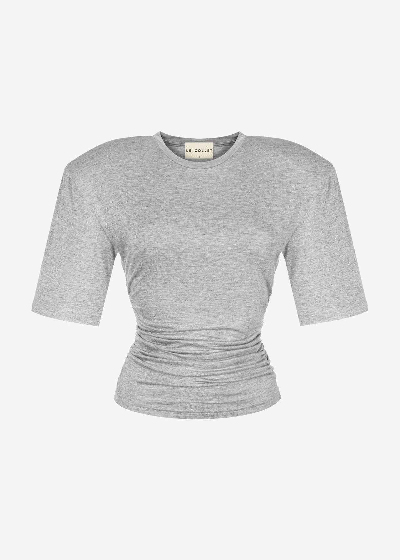 KOSZULKA VELMIRA GREY MELANGE LECOLLET