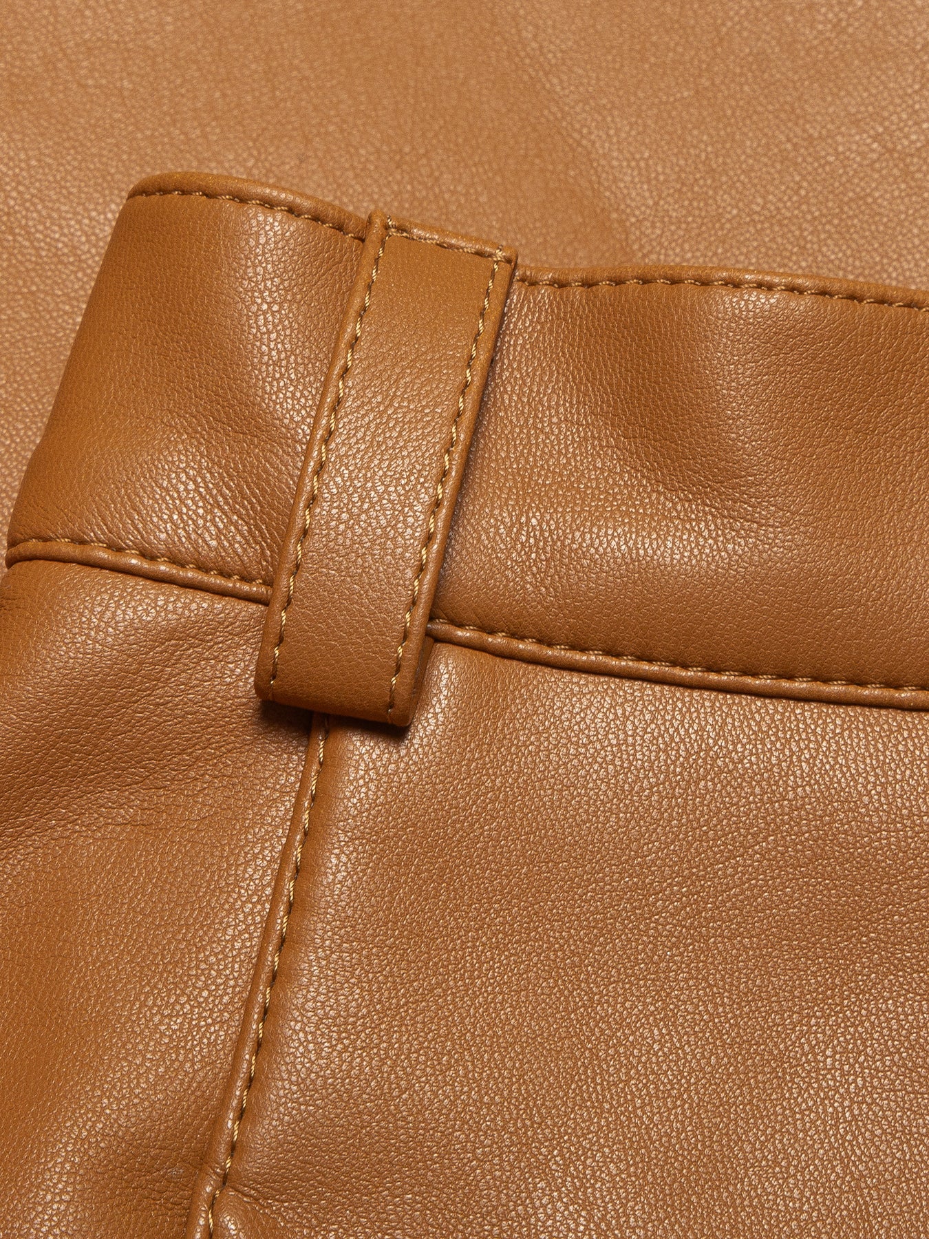 MOA FAUX LEATHER BROWN LECOLLET